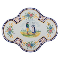 Plato francés de loza HB Quimper