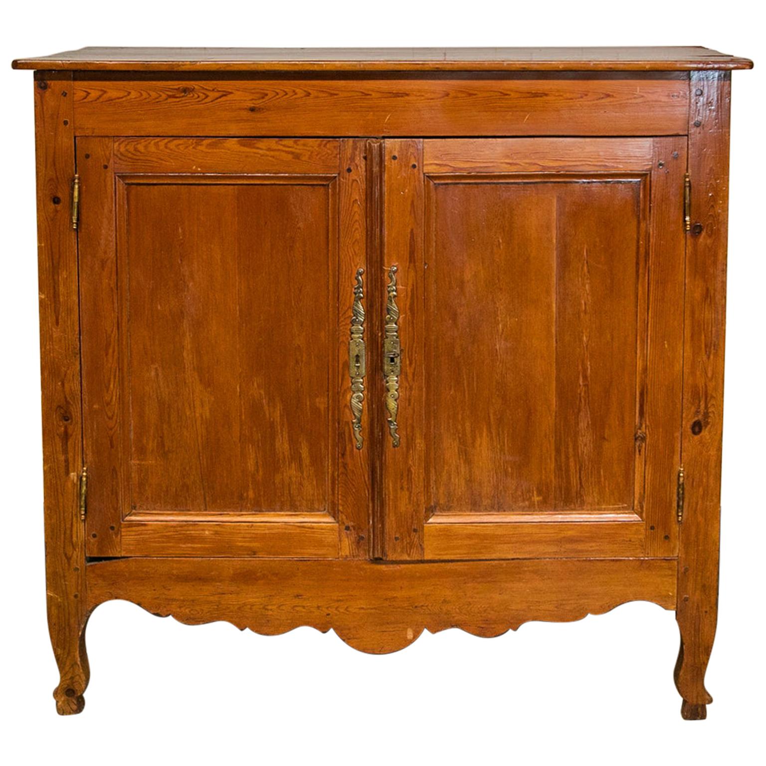 French Heart Pine Buffet For Sale