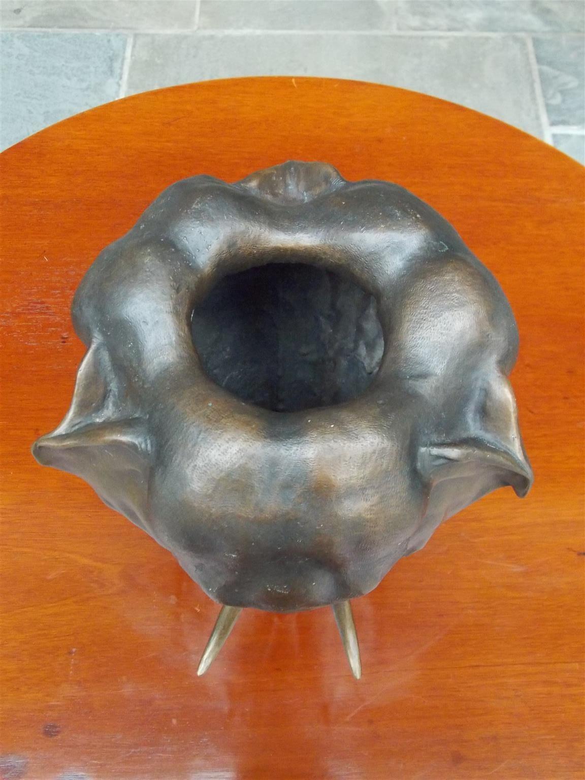 Français Vase éléphant en bronze lourd moulé français d'après Antoine Barye, datant d'environ 1880 en vente