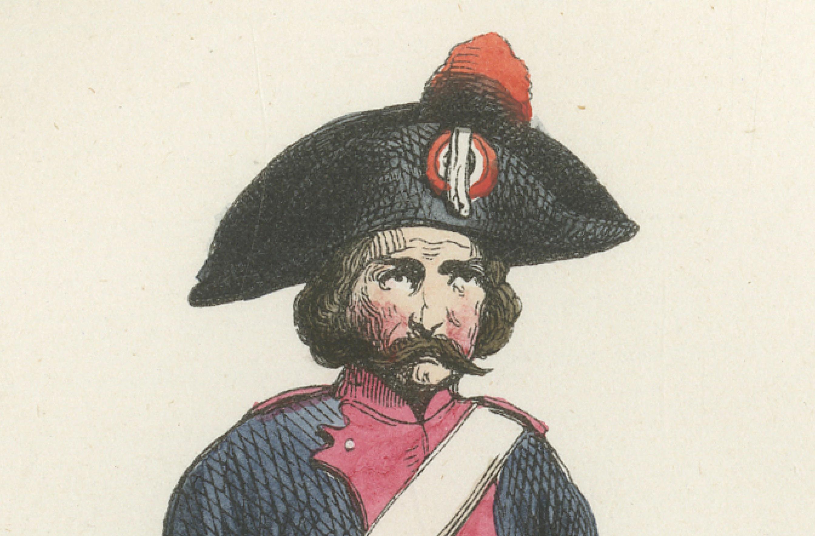 French Heavy Cavalry 1795, Napoleonic Military Uniform Print, 1843