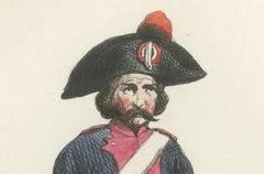 French Heavy Cavalry 1795, Napoleonic Military Uniform Print, 1843