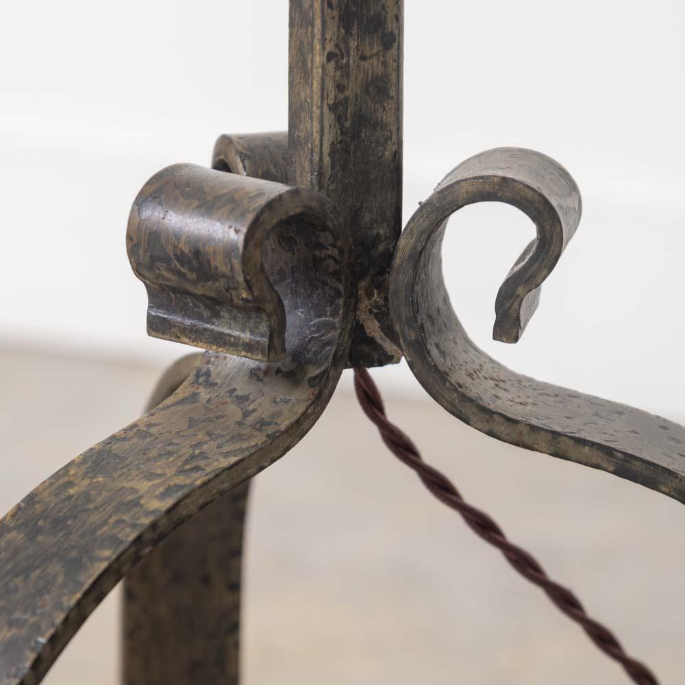 French Heavy Iron Floor Lamp For Sale 6