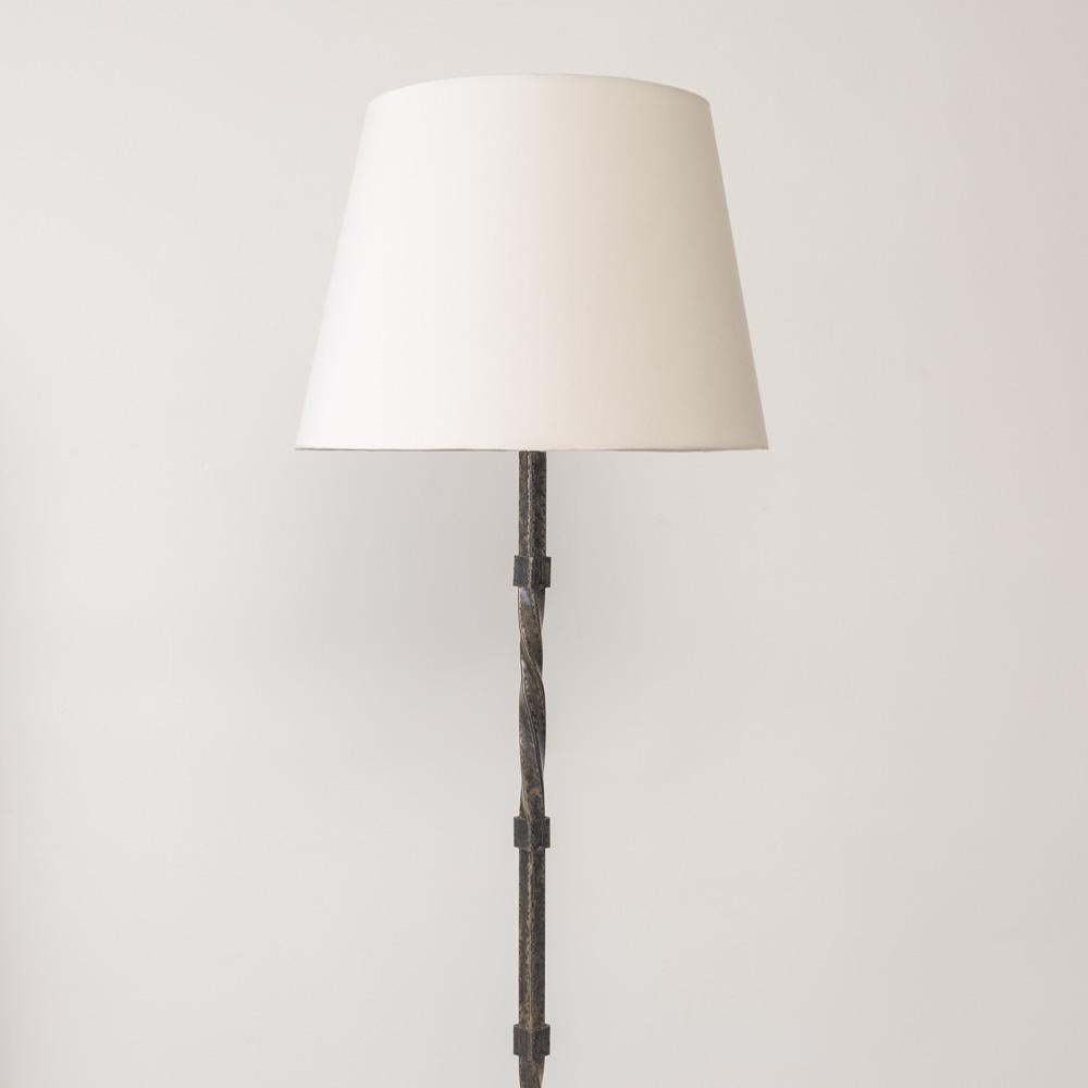 French Heavy Iron Floor Lamp For Sale 1