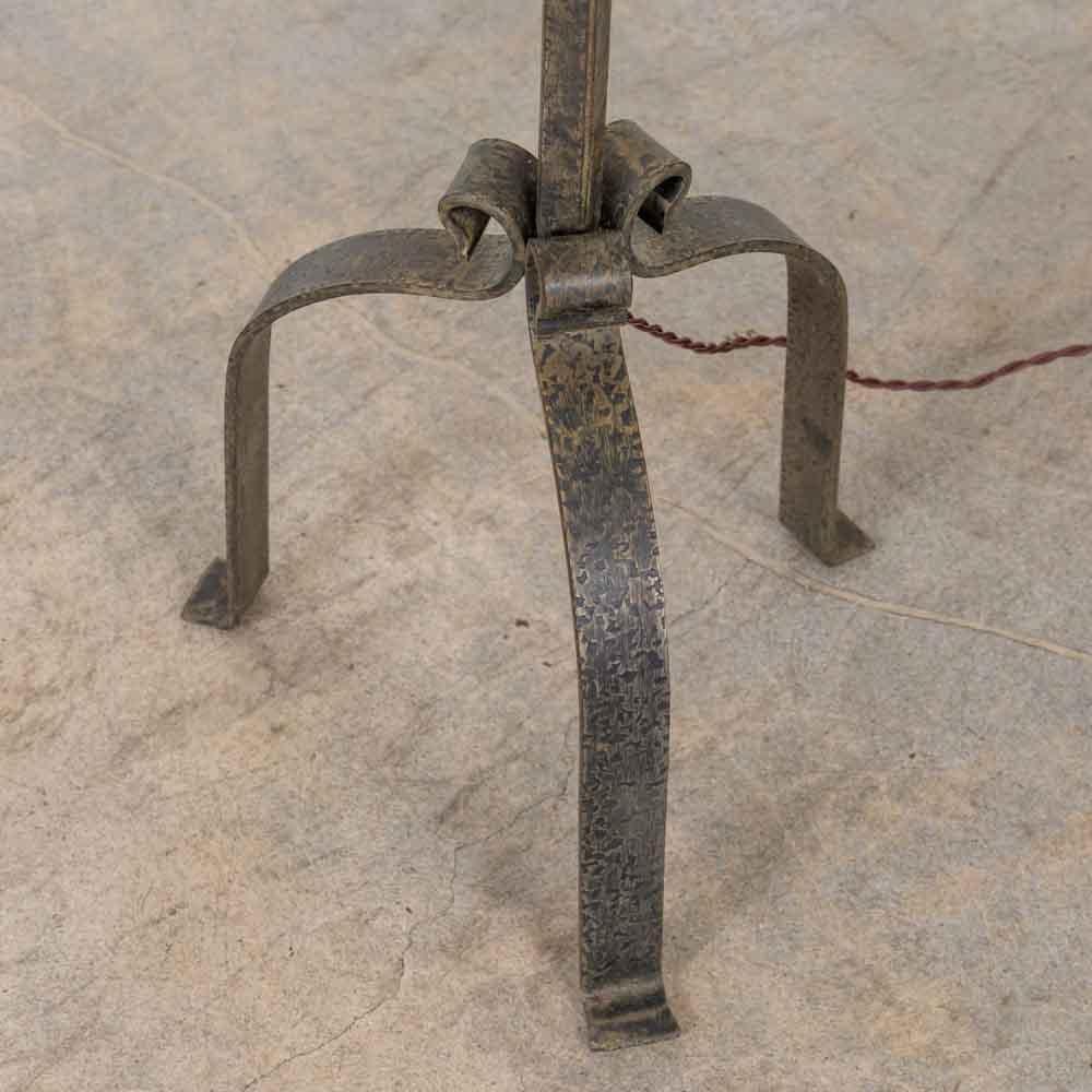 French Heavy Iron Floor Lamp For Sale 4