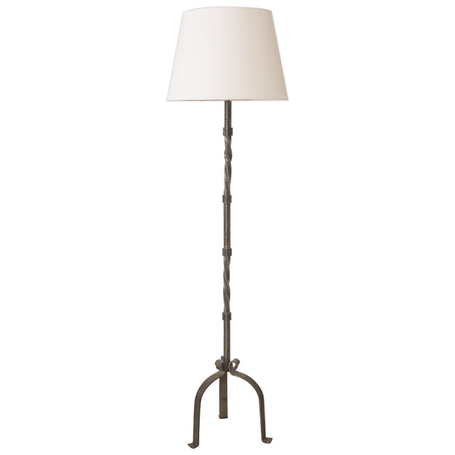 French Heavy Iron Floor Lamp