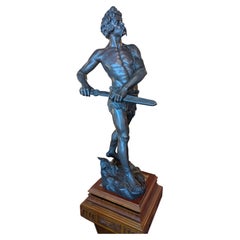 French Bronze Sculpture by Henri Fugere, Neoclassical Revival, 1900