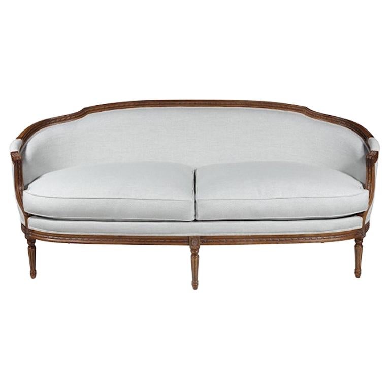 French Henrietta Louis XVI Sofa, 20th Century For Sale