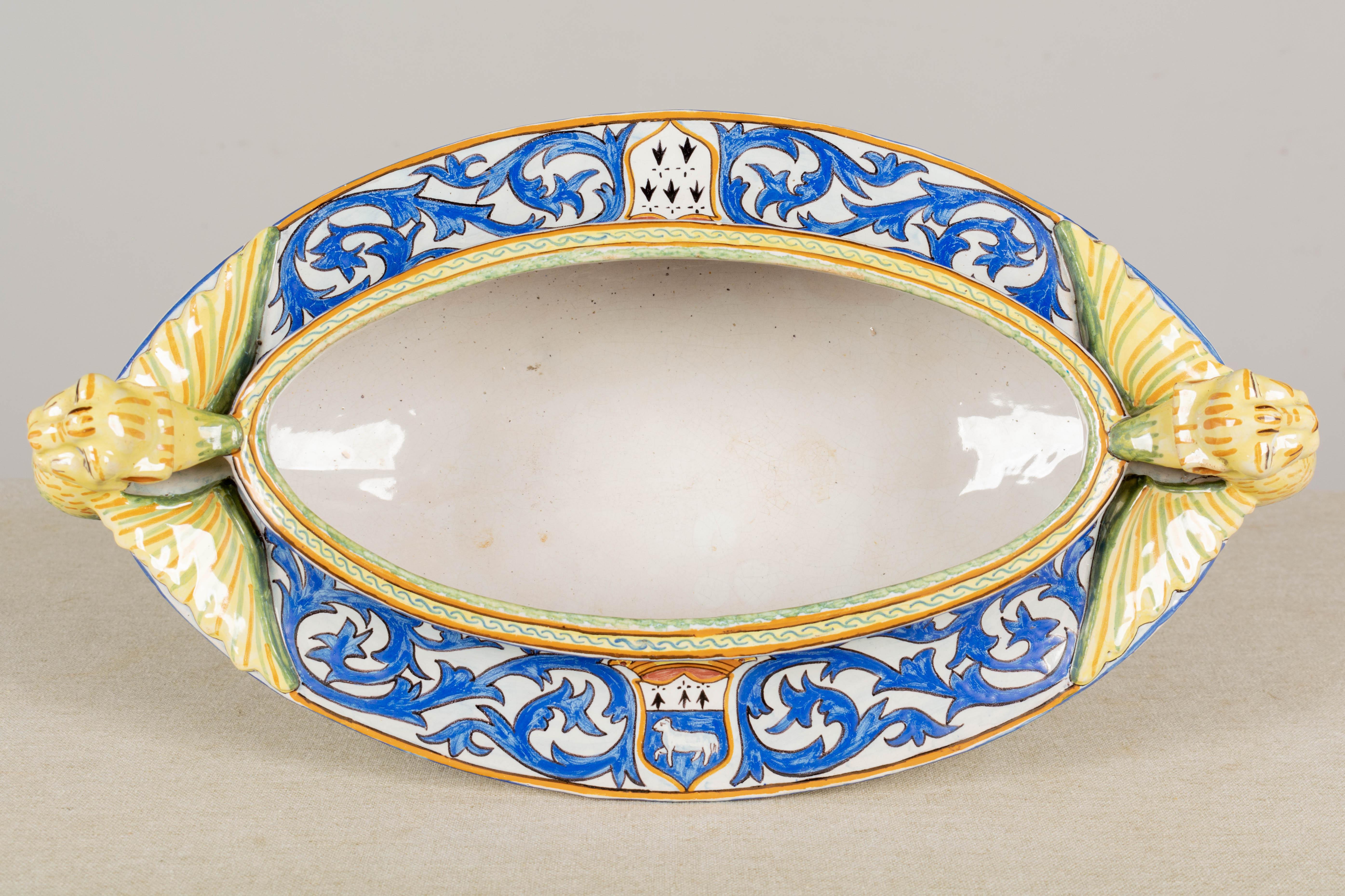 Dinette Ancienne En Faience Henriot Quimper Mini Bol a Oreilles 6
