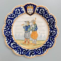 French Henriot Quimper Faience Plate