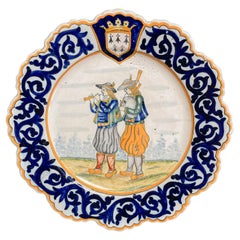French Henriot Quimper Faience Plate