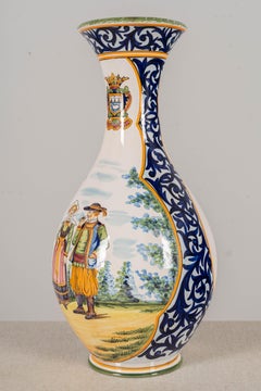 French Henriot Quimper Faience Vase