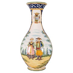 French Henriot Quimper Faience Vase