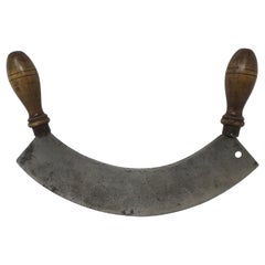 French Herb Chopper, Mezzaluna Round Knife