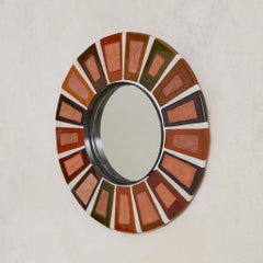 Espejo de pared "Herbier" de Roger Capron, años 70