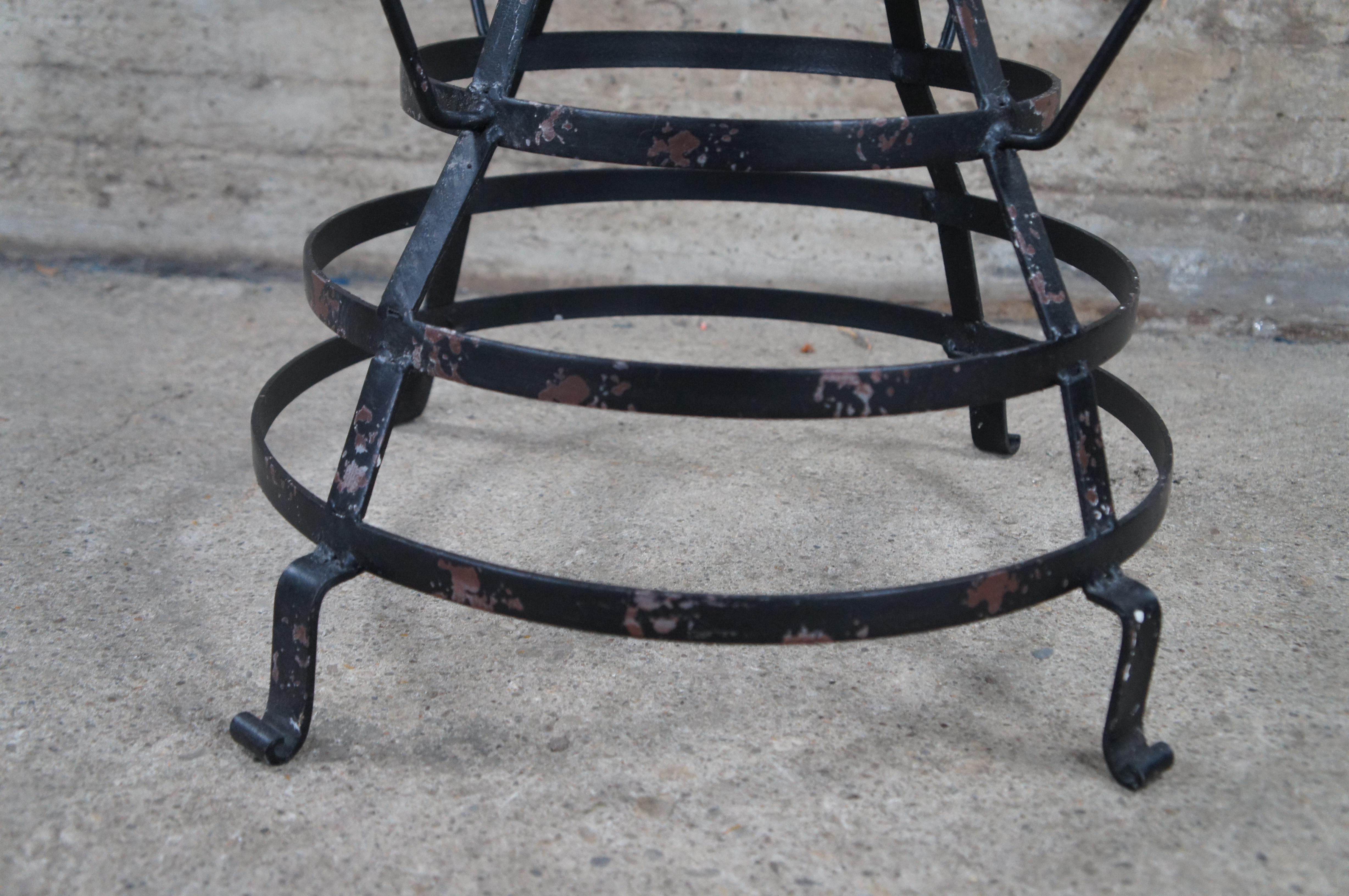 French Herisson Hedgehog Industrial Iron Bottle Mug Hanging Drying Rack 50