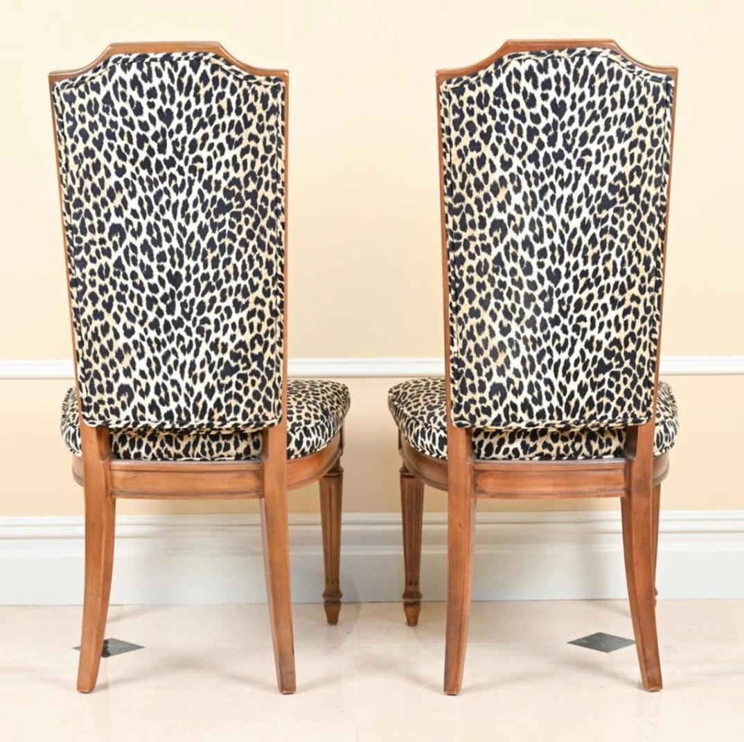 cheetah print dining chairs