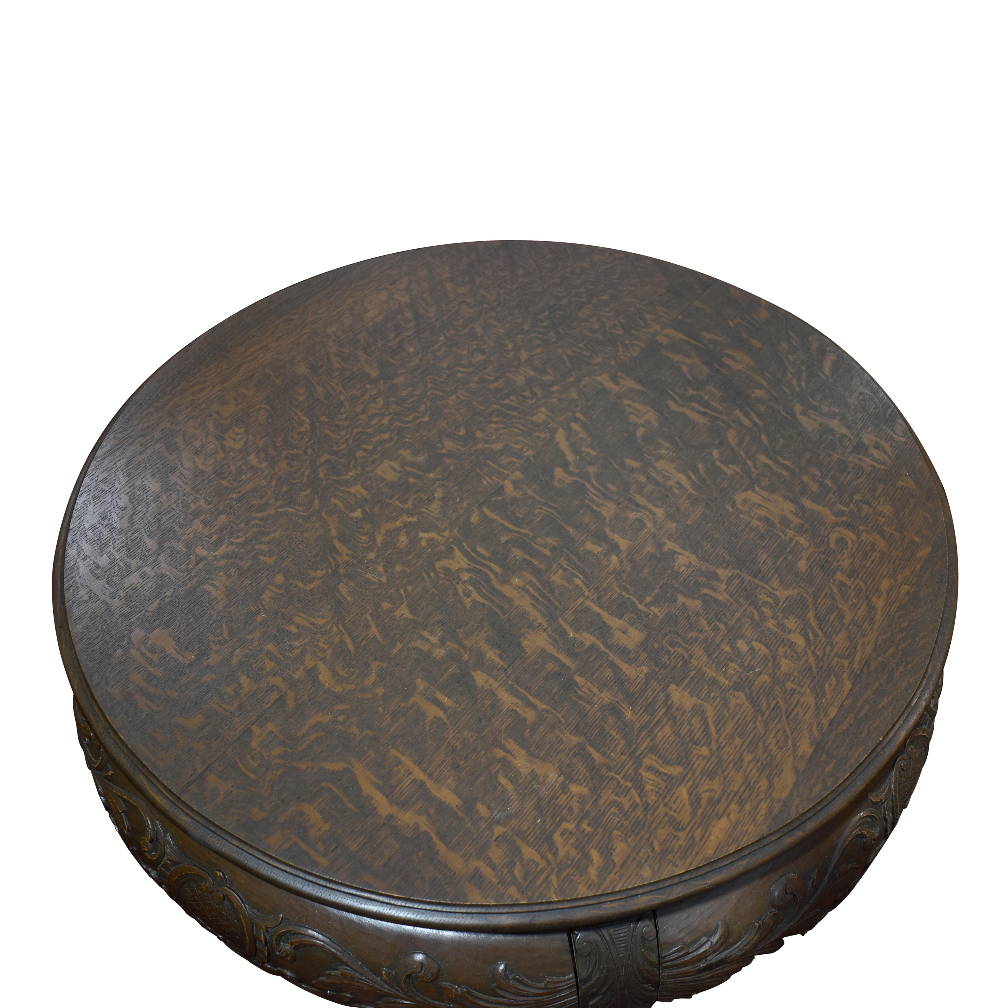 Queen Anne Table d'appoint ou d'appoint en Oak Oak, vers 1930 en vente