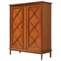 Tablero alto francés de roble, años 60