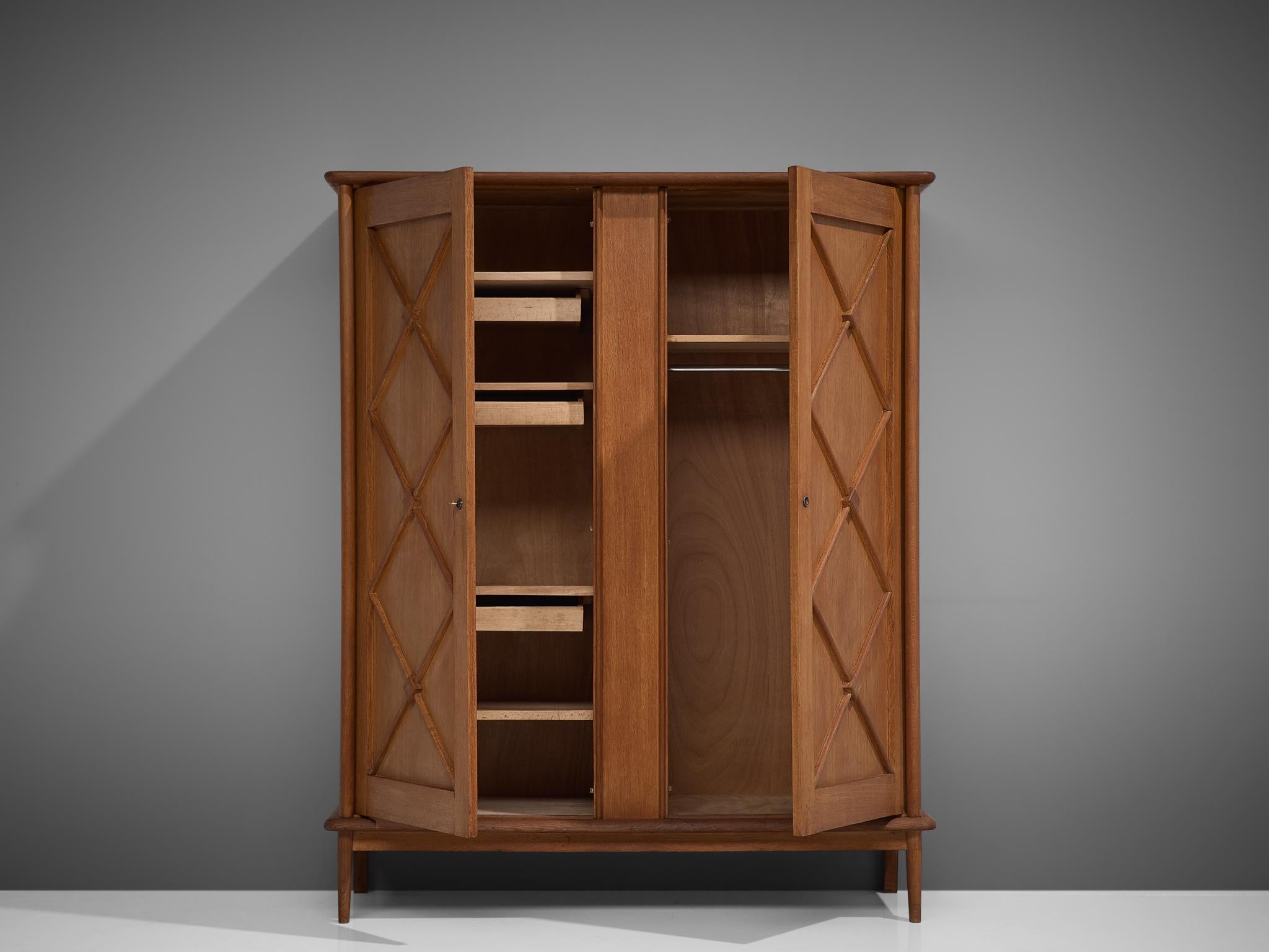 Mid-20th Century French Highboard in Oak