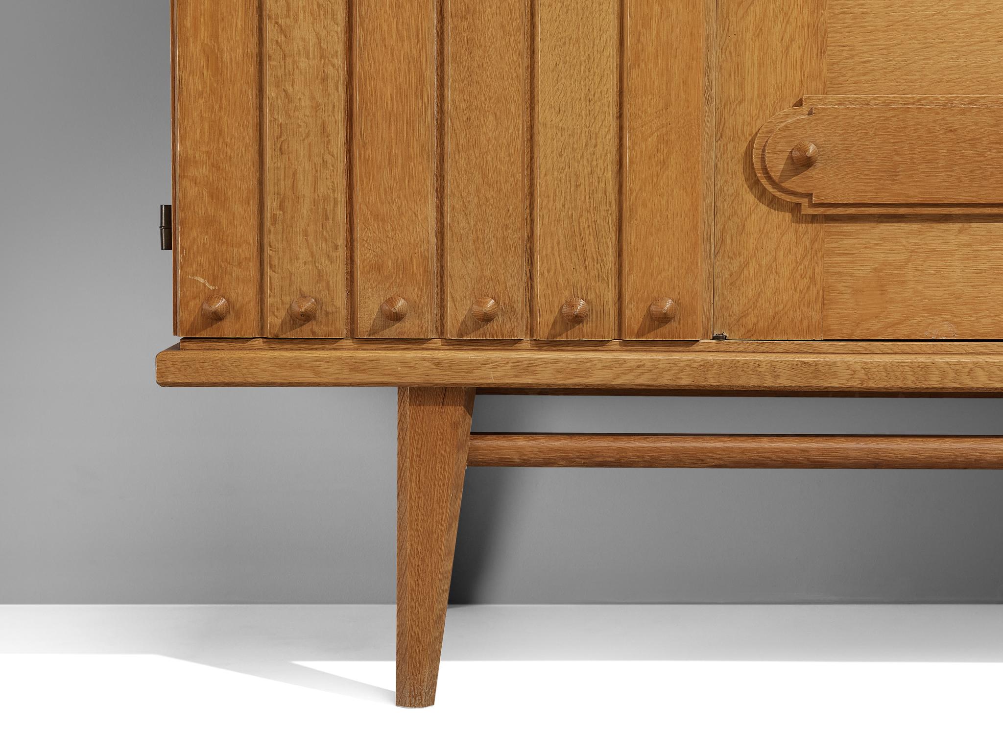 French Highboard in Oak  2