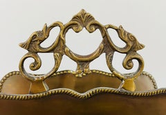 French Hollywood Regency Bronze Card, Letter Holder or Miniature Rack