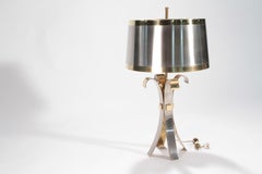 Lampe Corolle en laiton de la Maison Charles, 1970