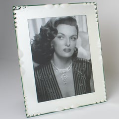 French Hollywood Regency Mirrored Glass Picture Frame, circa 1940