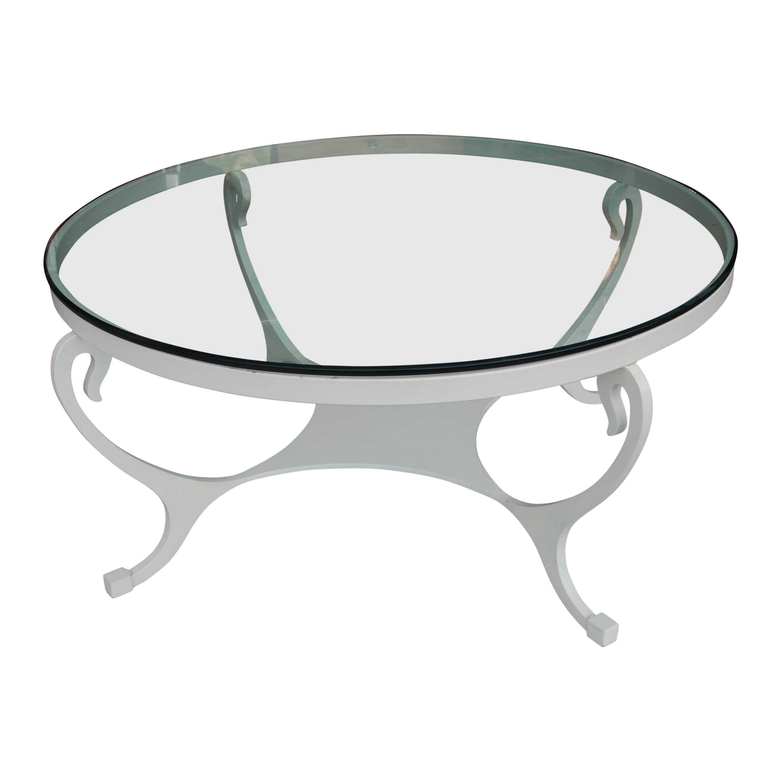 45" French Hollywood Regency Style Coffee Table