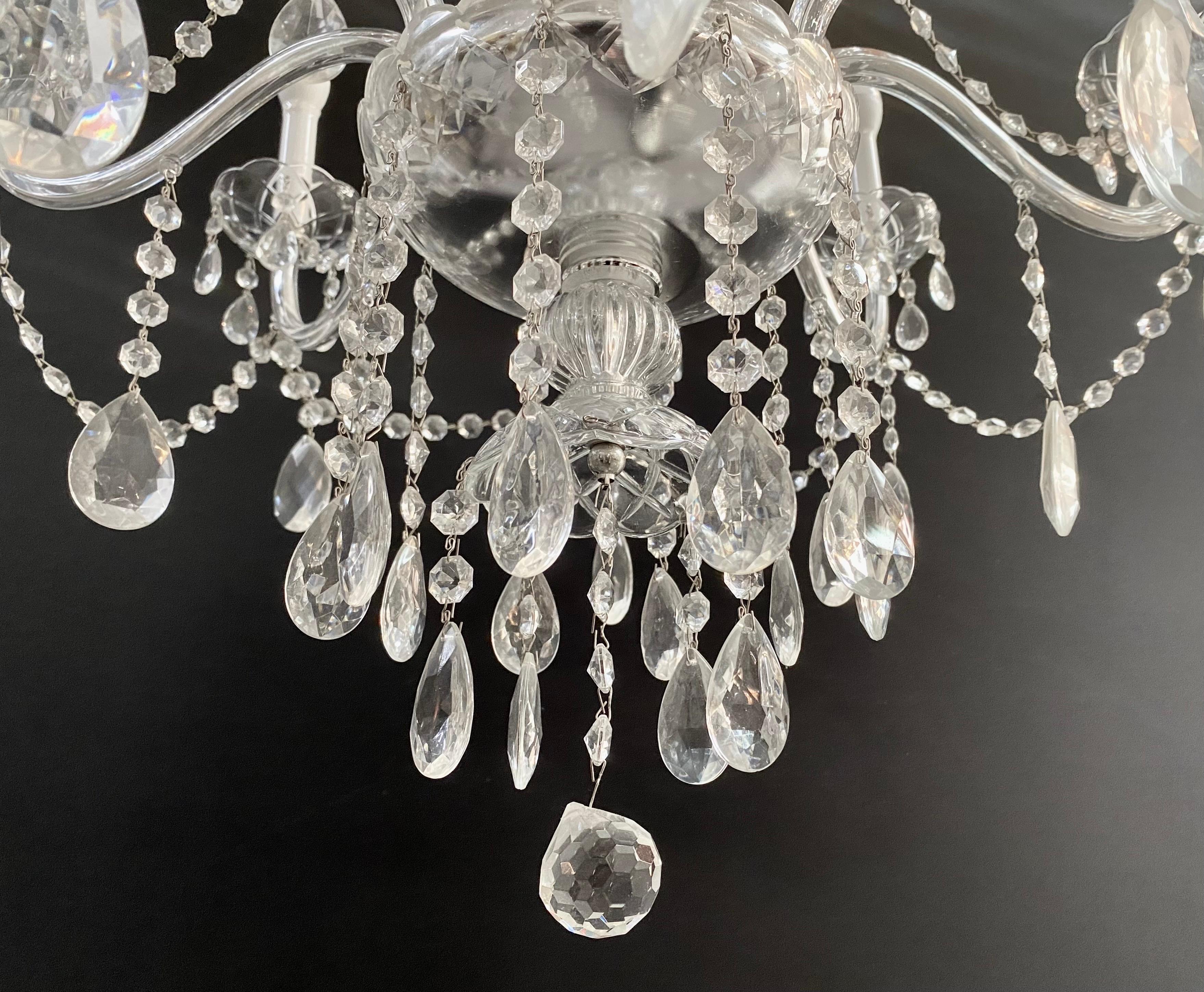 French Hollywood Regency Style Crystal Chandelier, 15 Arms  For Sale 4