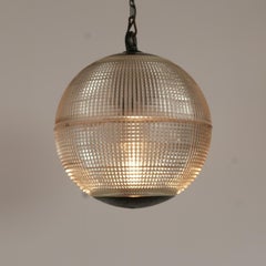 Französische Holophan Pariser Glaskugel Anhänger '2