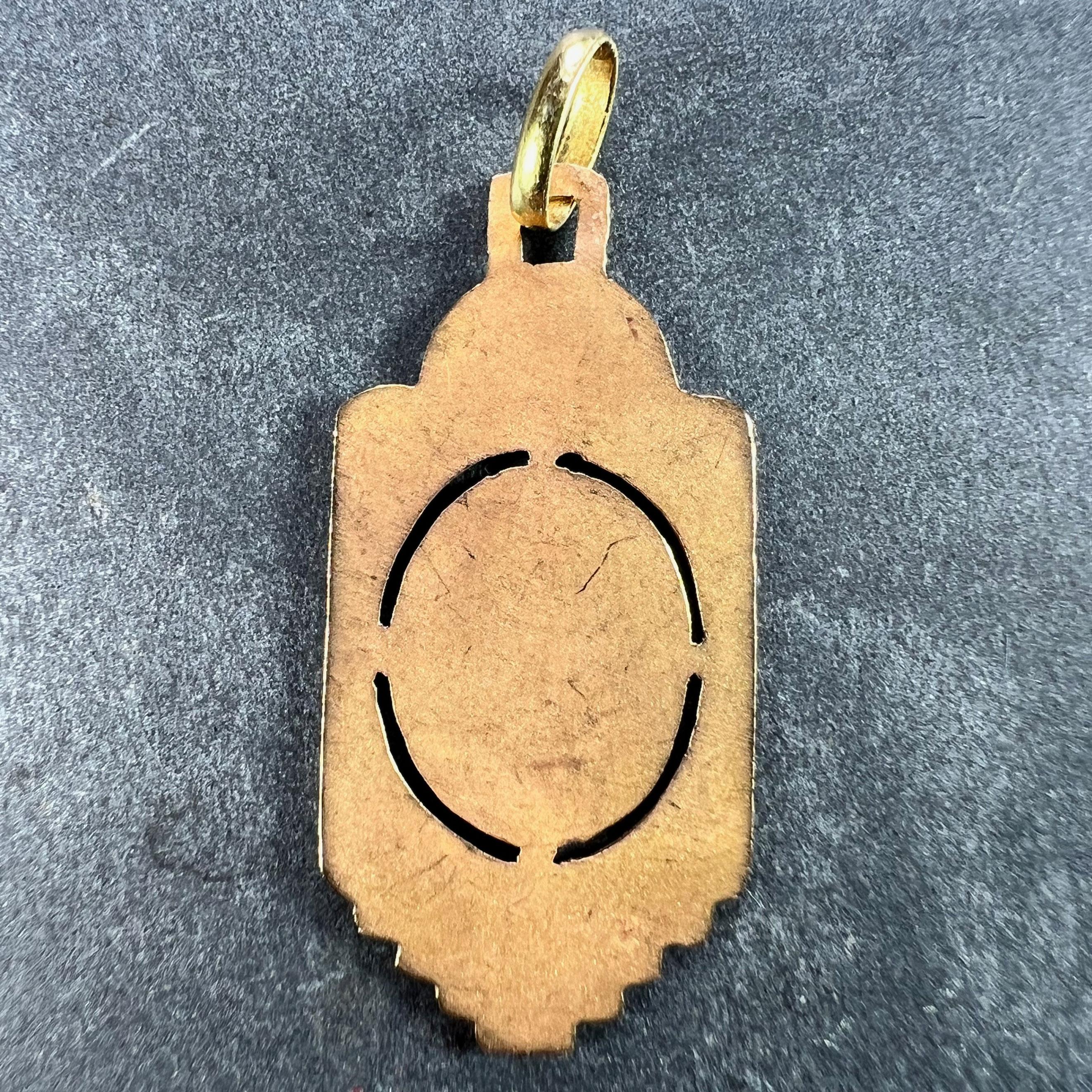 Pendentif en or rose jaune 18K avec chérubin de Raphael Bon état - En vente à London, GB