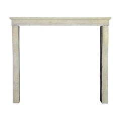 French Honey Color Limestone Rustic Fireplace Mantle
