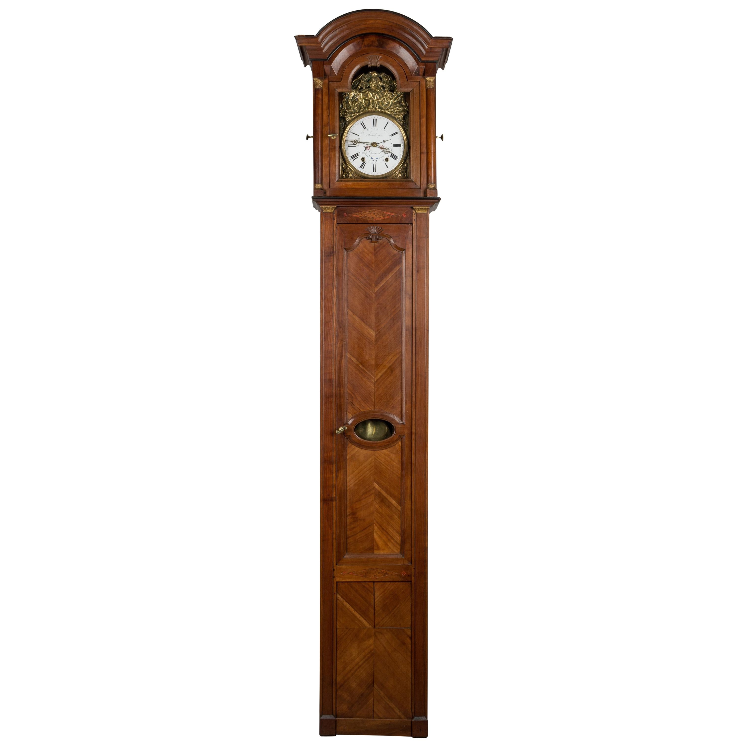 French Horloge de Parquet or Tall Case Clock