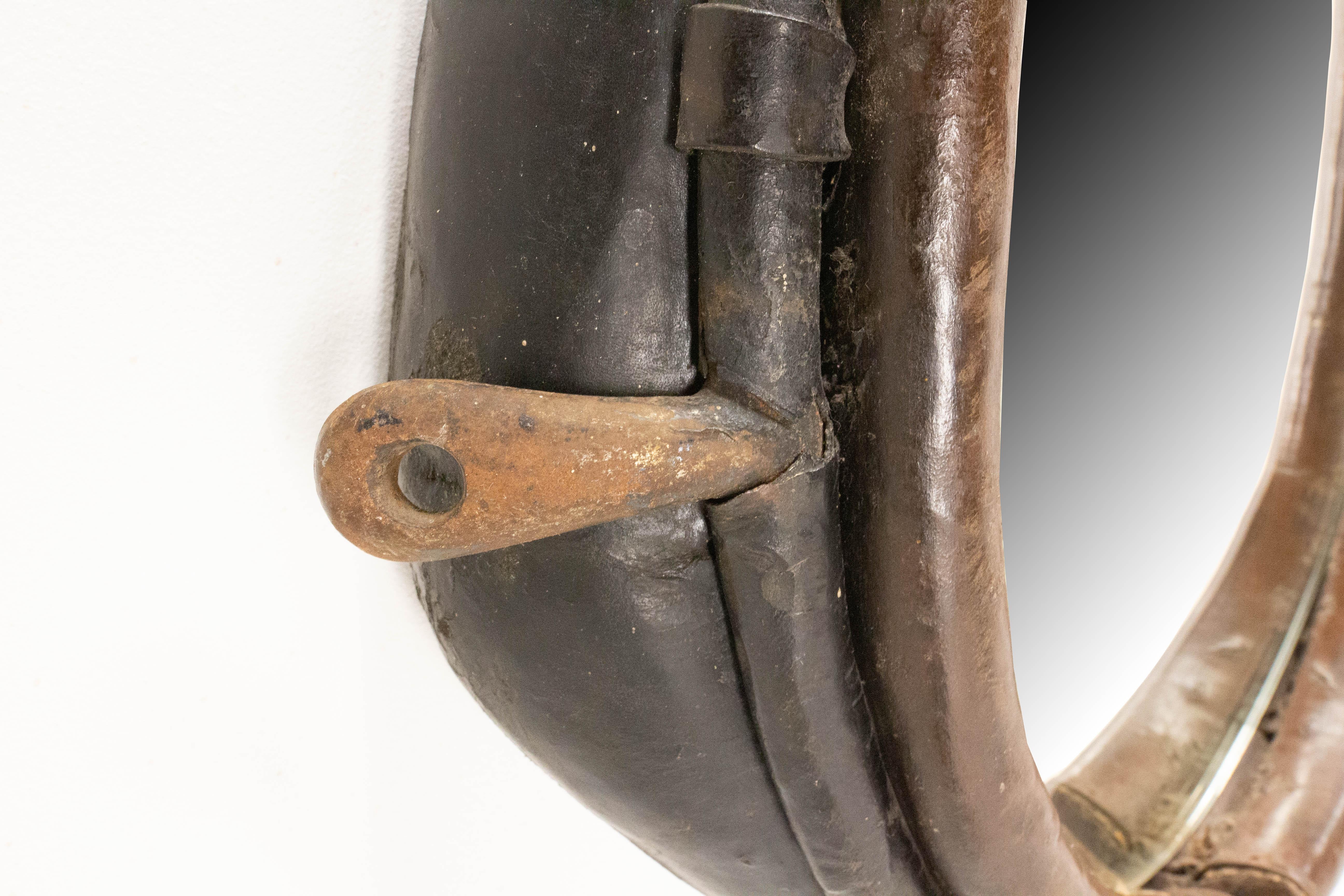 French Horse Yoke Mirror, Late 19th Century 1