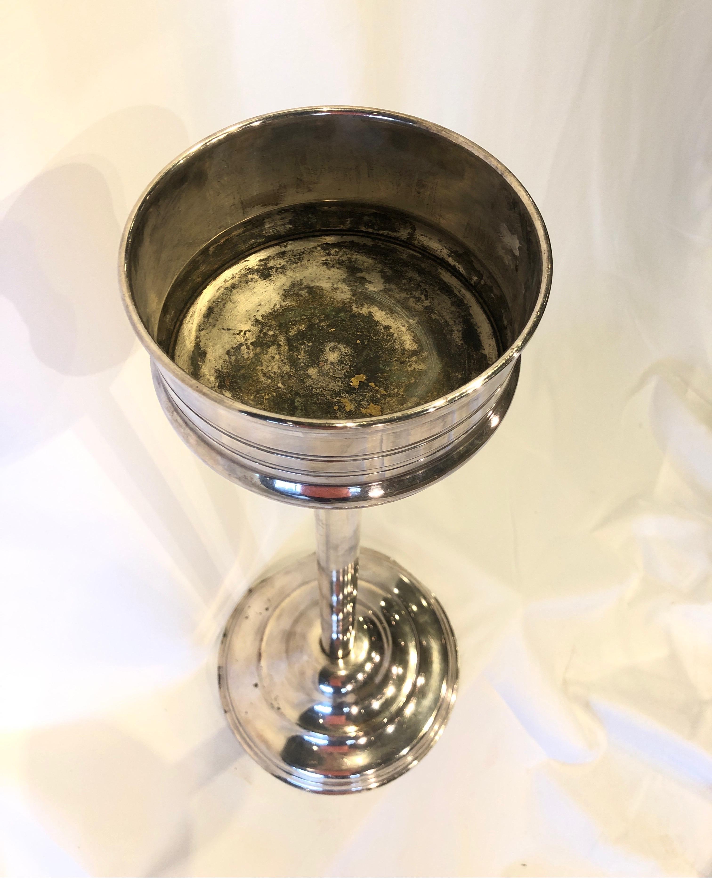 20th Century French Hotel Silver Champagne Cooler Stand