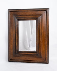 Miroir de style huguenot en bois sculpté, France, mid 20th century