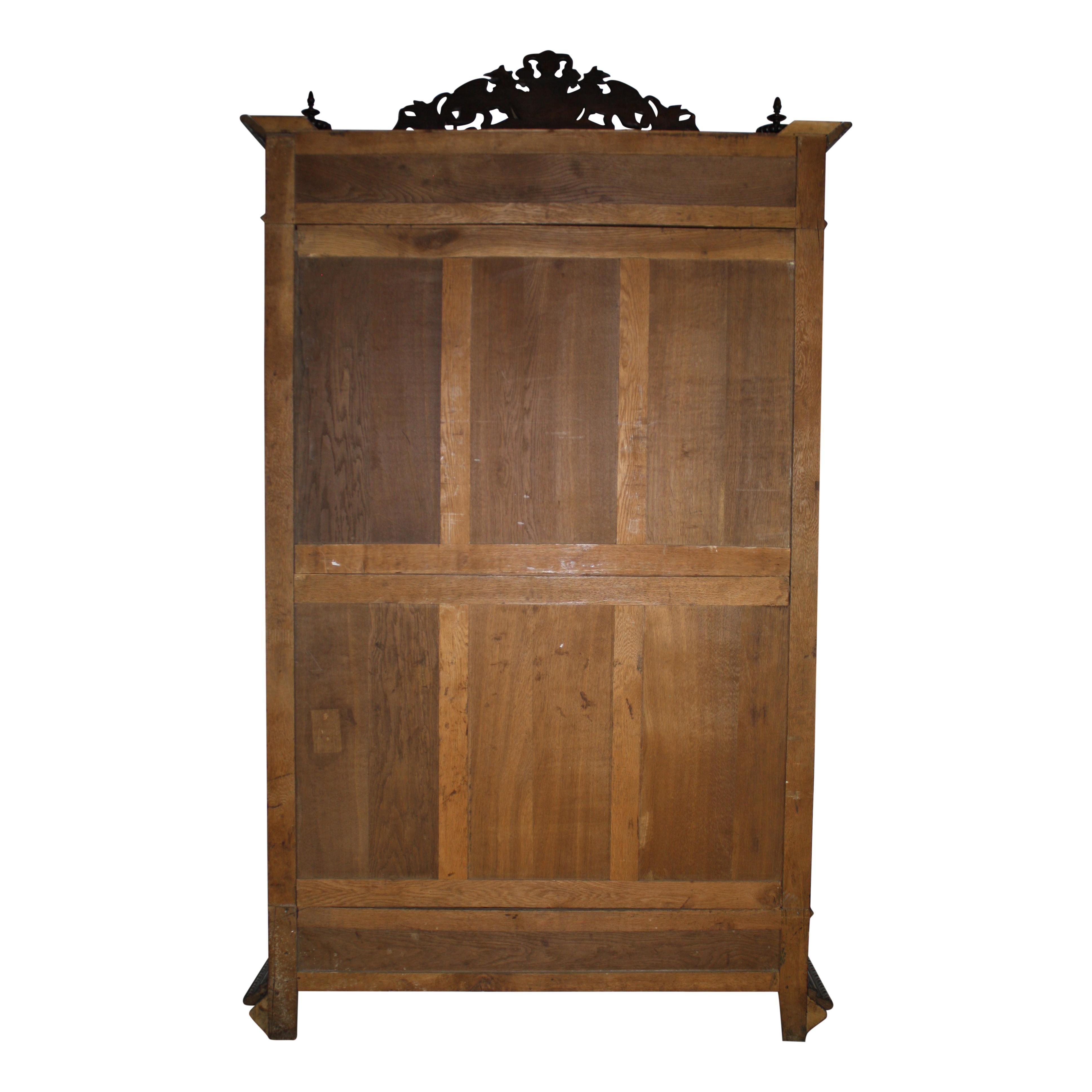 French Hunt Bookcase, circa 1880 2