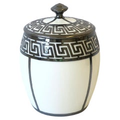 French Ice Bucket with Greek-Key Design