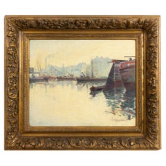 French Impressionism Pier Painting by Charles Igounet de Villers, 1881-1944