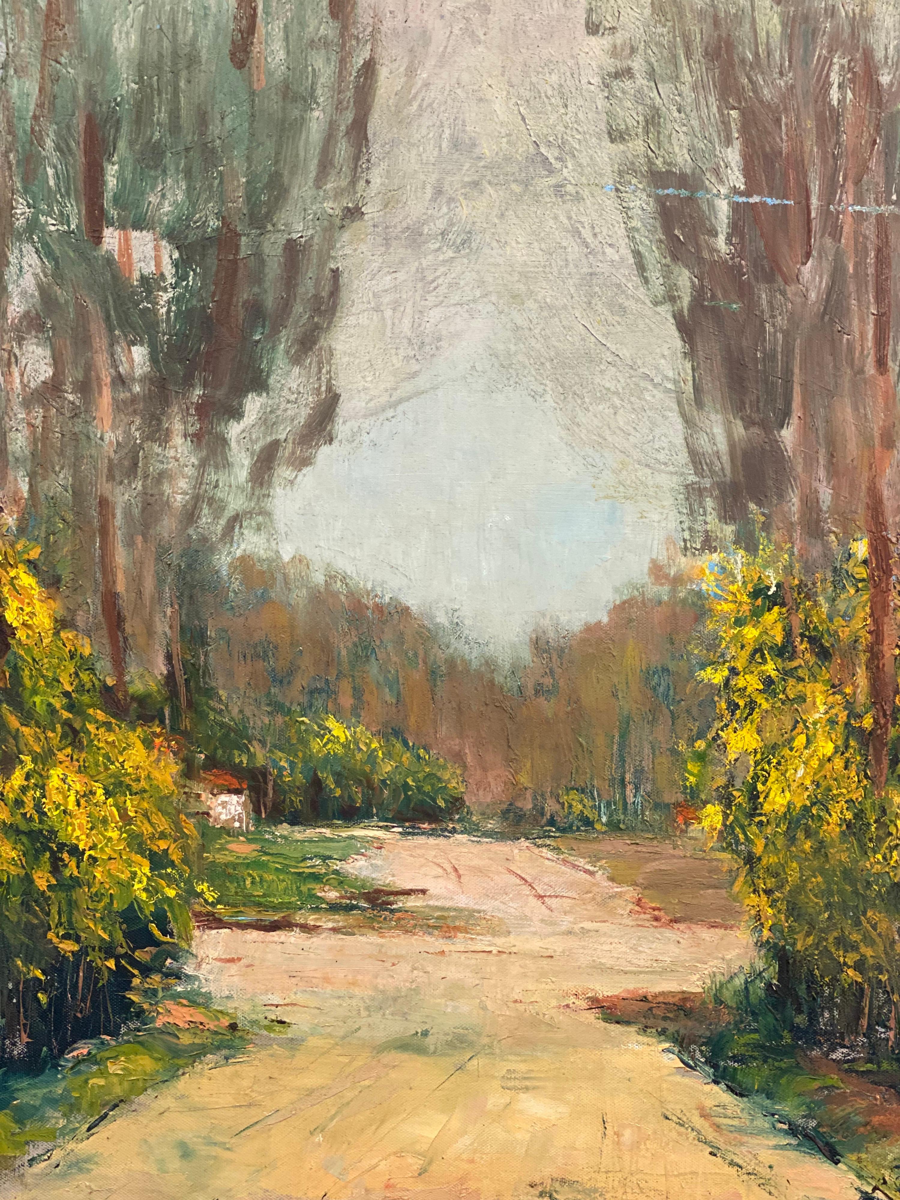 yellow impressionist painting