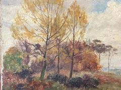Impressionist Antique Painting - Autumnal Landscape
