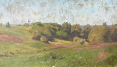  Impressionist Antique Painting Landscape - Through The Valley