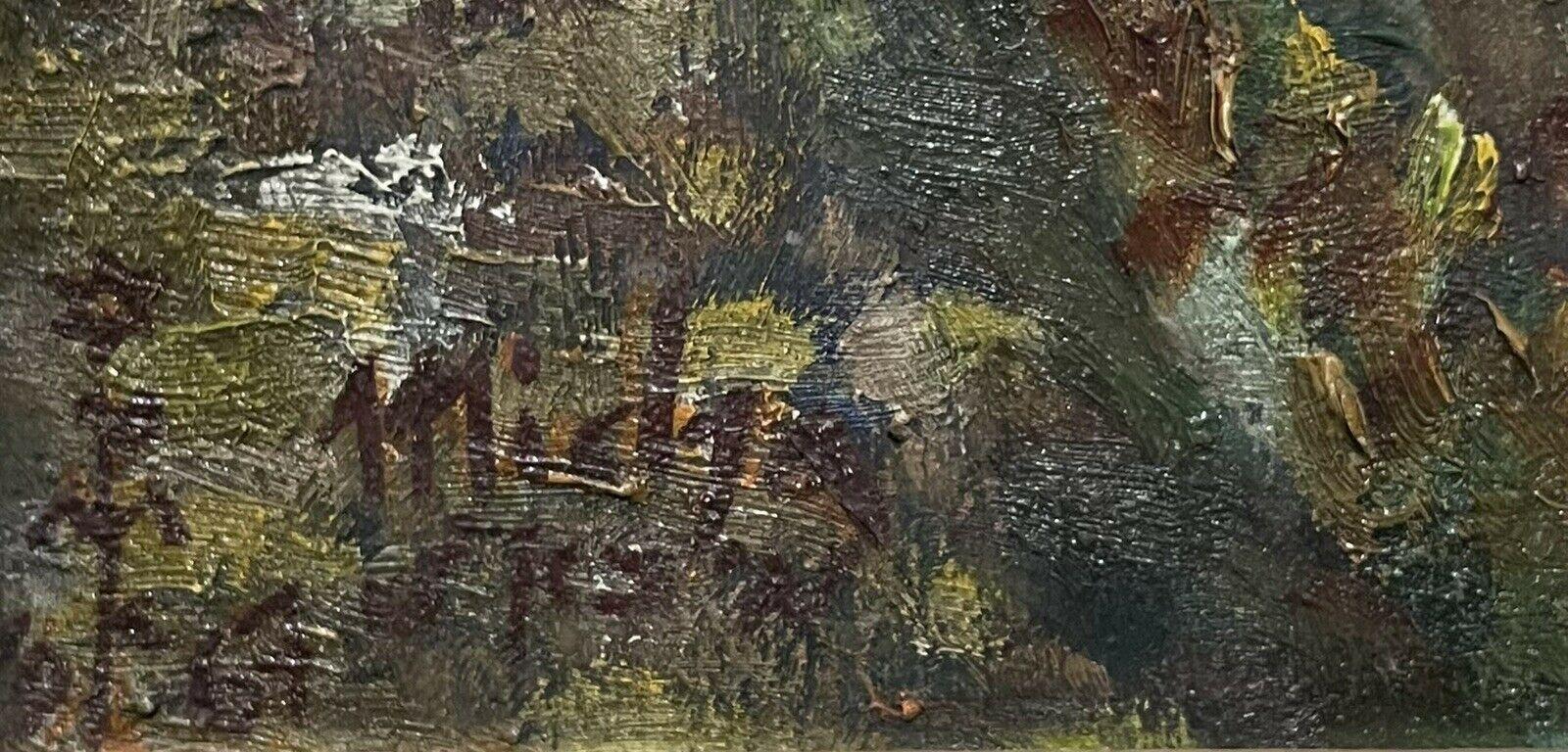 Französischer Impressionist, signiertes Ölgemälde, Provence, Landschaft, Mitte des 20. Jahrhunderts (Impressionismus), Painting, von French Impressionist