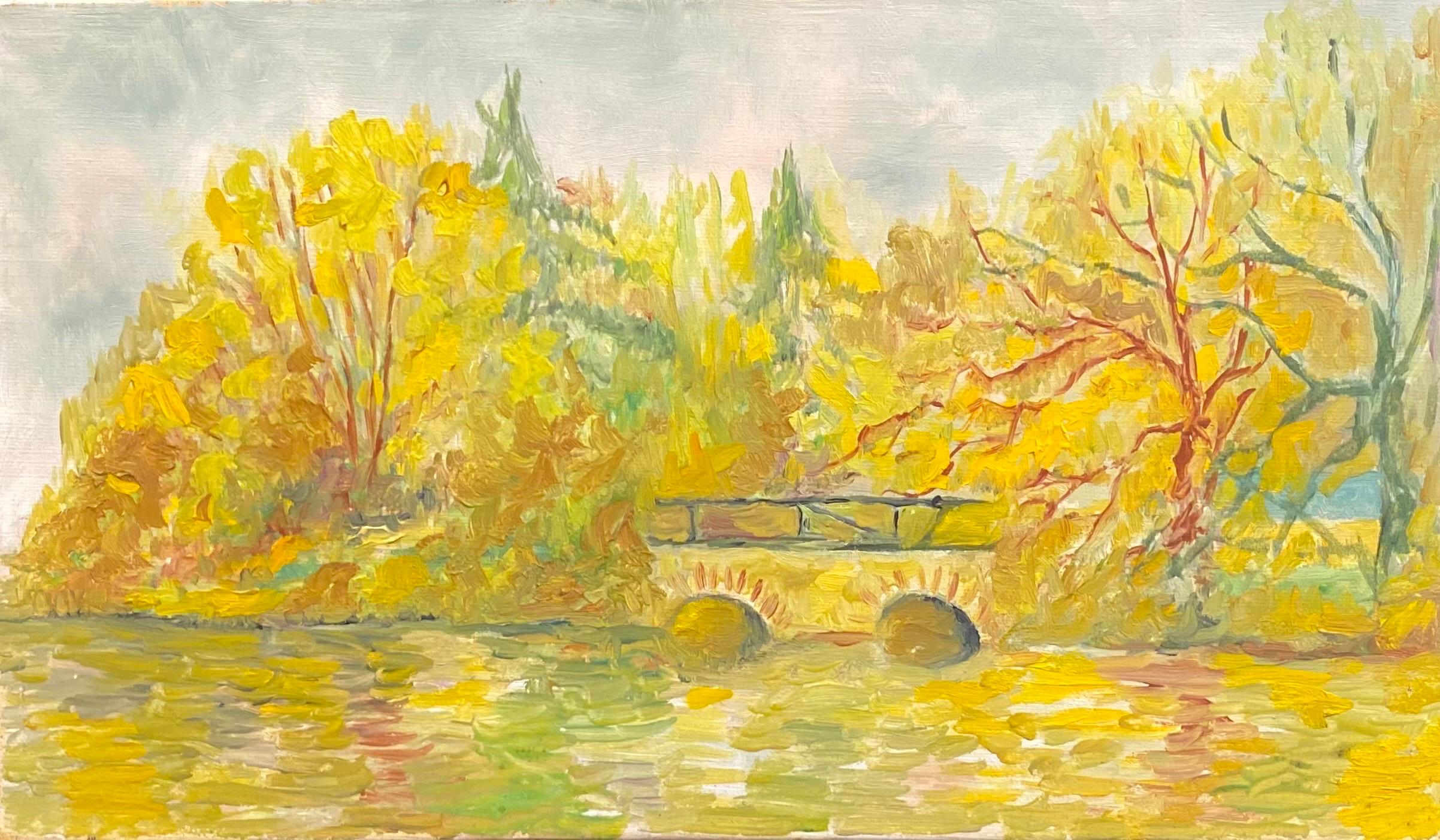 yellow impressionist painting