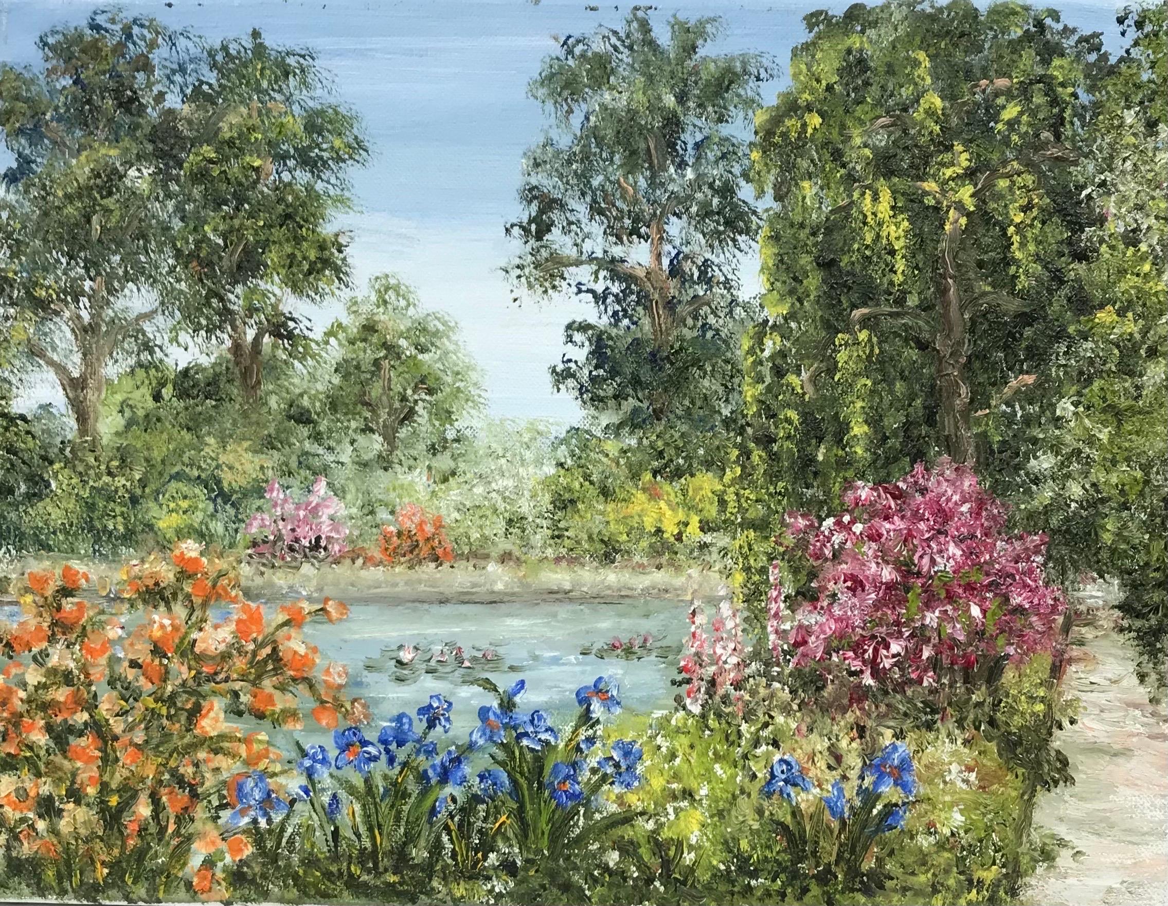 Artist/ School: French School, late 20th century

Title: The Wild Flower Garden

Medium: oil painting on canvas, unframed 

Size:

canvas : 10.5 x 13.75 inches

Provenance: private collection, France

Condition: The painting is in overall very good