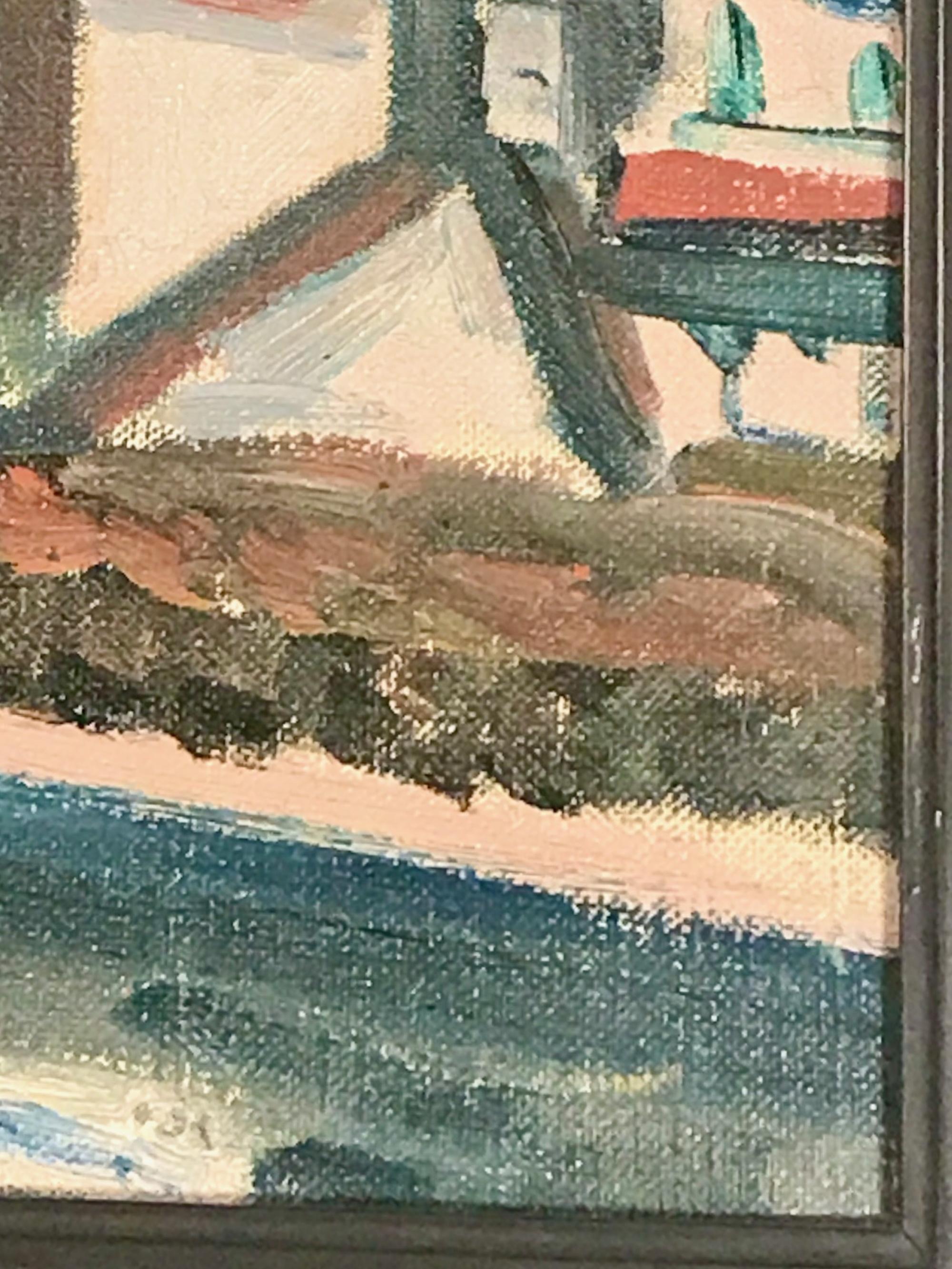 Pintura al óleo fauvista impresionista francesa de Paul Lucien Maze Pintado a mano