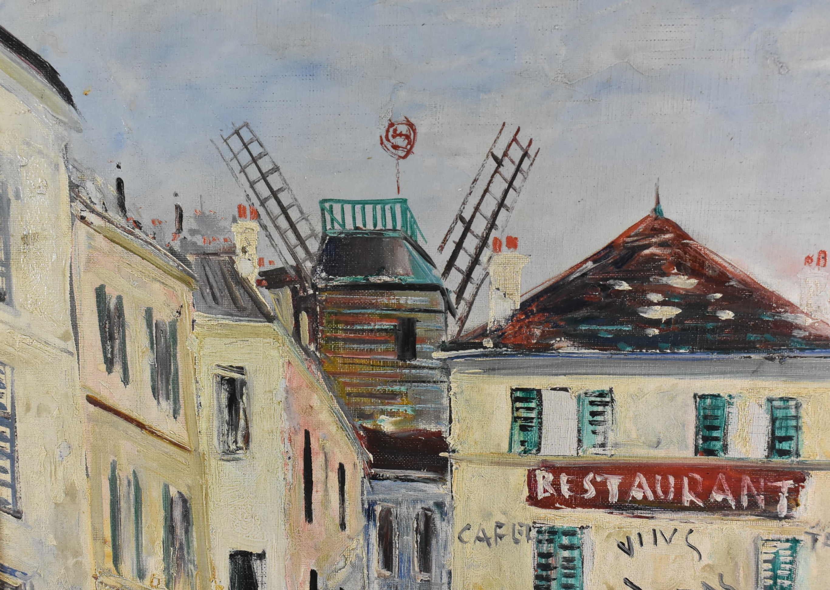 Ölgemälde des französischen Impressionismus von Charles Feola, Pariser Szene (Moderne) im Angebot