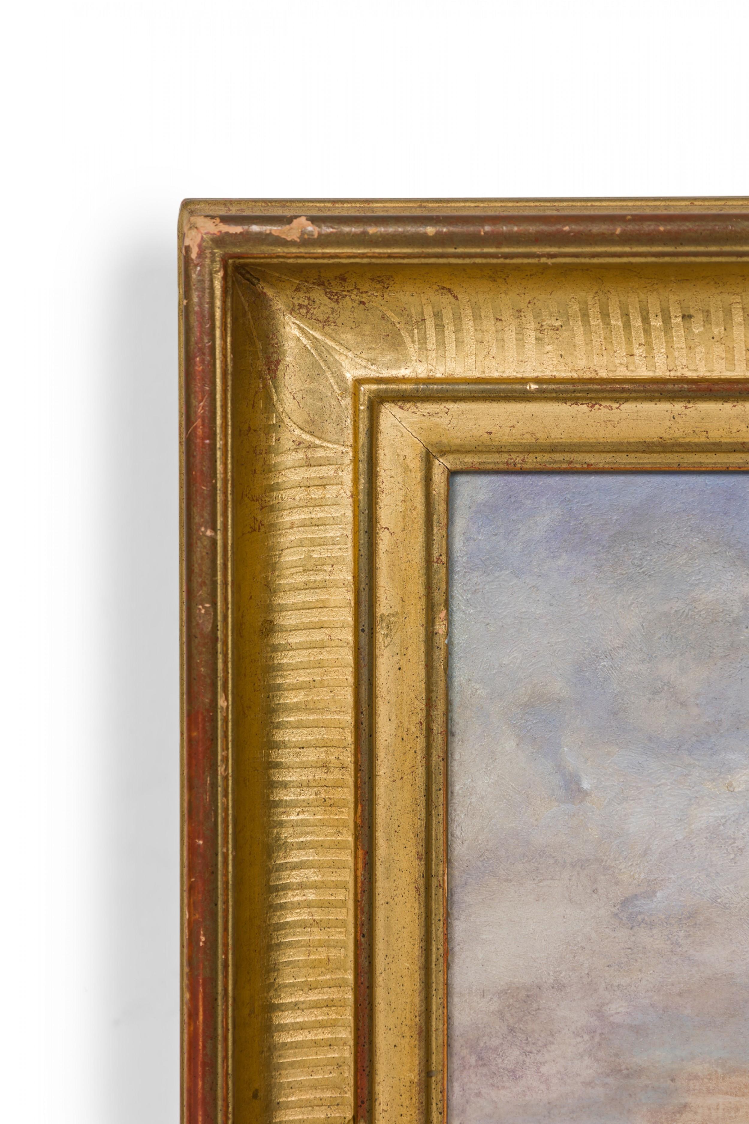 Victorian French Impressionist Seascape For Sale