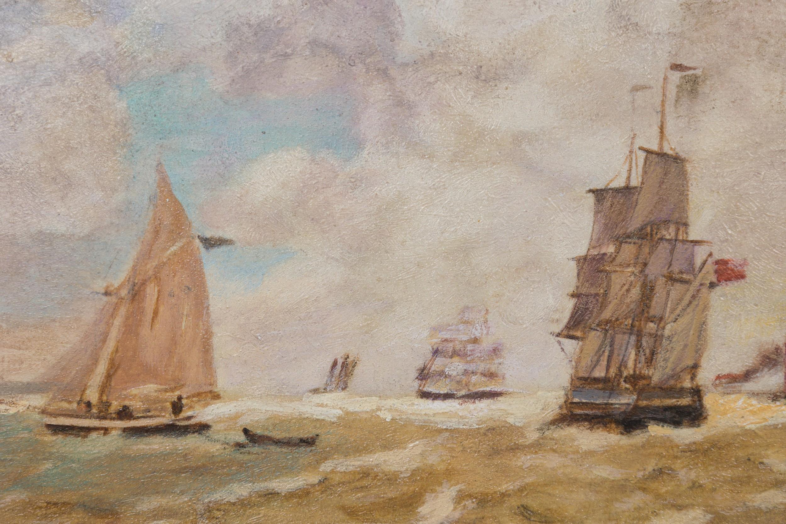 French Impressionist Seascape In Good Condition For Sale In Queens, NY