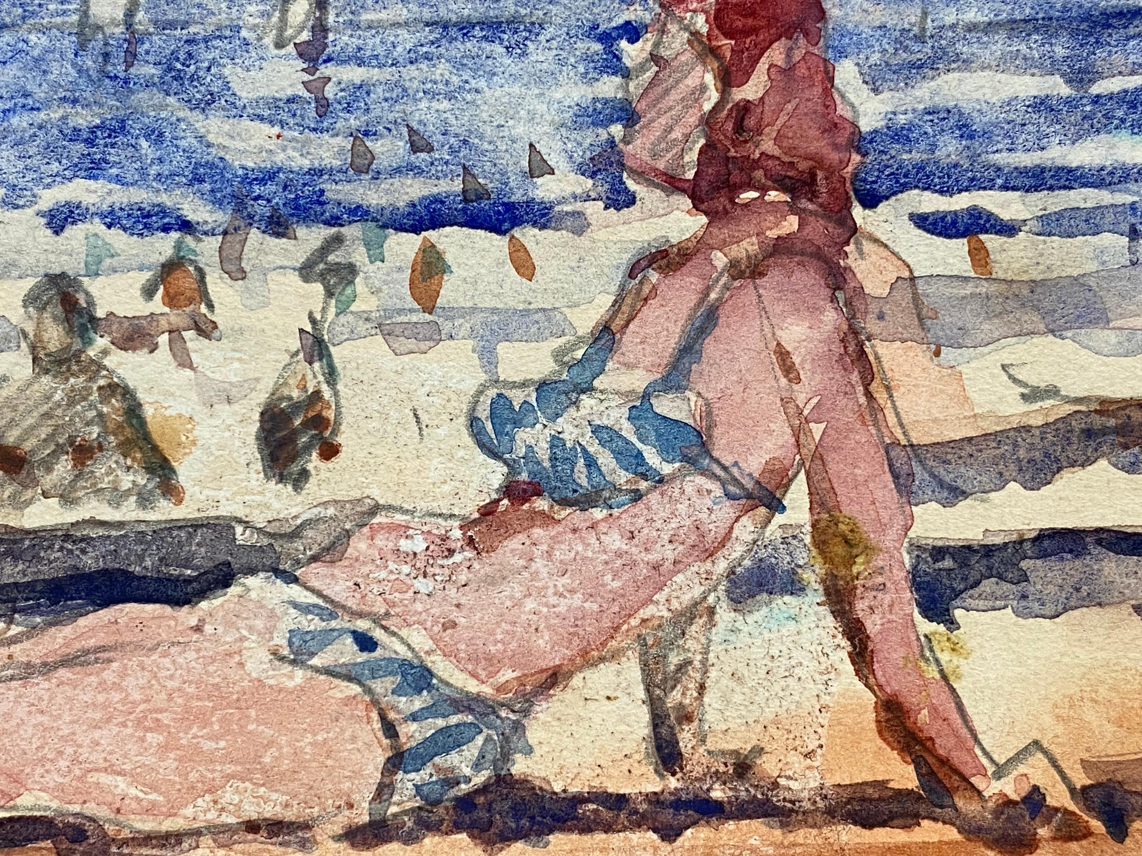 sunbathing painting